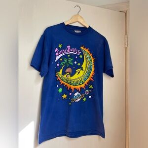 Vintage 1999 Jimmy Buffet Shirt Mens Beach House On the Moon Tour Size L
